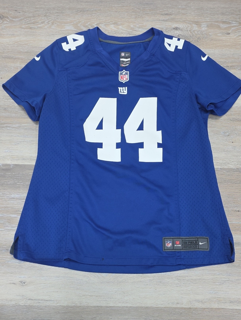 Nike Women NFL New York Giants Ahmad Bradshaw #44 On Field Football Jersey Sz L